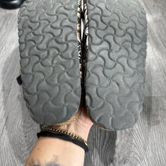 Birkenstock Florida Floral Black Sandals Women’s EU 39 US 8-8.5 Soft Bed - Picture 8 of 9